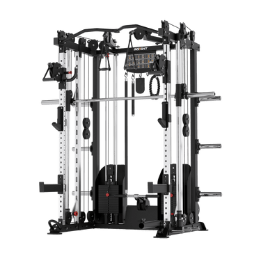 Insight Fitness Multi Function with Smith Machine - C5 with multiple attachments on a transparent background